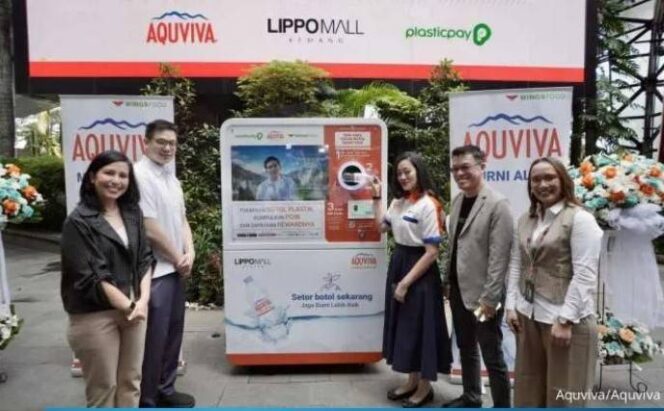Kolaborasi Aquviva dan Plasticpay Sediakan Mesin Daur Ulang di Area Publik