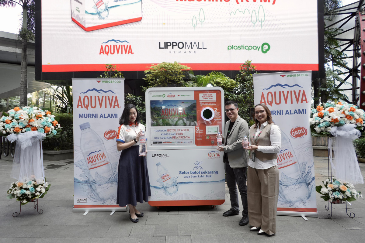 AQUVIVA dan Plasticpay Resmikan Reverse Vending Machine Pertamanya di Lippo Mall Kemang